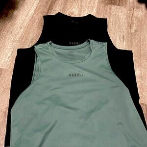 Pair of NoBull delta peak tank tops